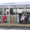 ＡＬＳ患者の有坂さん 　メッセージ伝えるライブ ヘルシーテラス佐久南　８周年感謝祭で披露